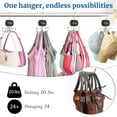 thumbnail image 3 of Belt Hanger, Belt Organizer for Closet,Rotatable Tie Rack,Belt Holder,Hanging Closet Storage Hook for Belt, Bra, Tank Top, Tie, Scarf, Purse,4PCS,Black, 3 of 7