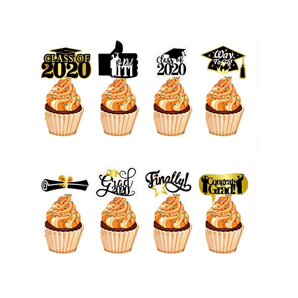2020 Graduation Class Of 2020 Way To Go Cupcake Toppers for Graduation