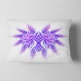 thumbnail image 2 of Designart 12" x 20" Purple Polyester Throw Pillow, 2 of 5