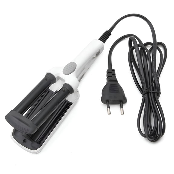 HIBIBUD Mini Ceramic Hair Crimper Curler Curling Iron Tong Waving Wand Roller Hair Crimper for Women