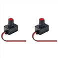 thumbnail image 1 of 2X Interruptor Regulador Intensidad Universal 12-24 V, Regulador Intensidad Luz Bajo Voltaje para Luces LED Interiores Vehículos Recreativos, Tiras Luces Techo Camiones, 1 of 5