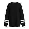 thumbnail image 5 of Sweatshirt for Women Women's Fashion Casual Round Neck Loose Long Sleeve Solid Color Sweatshirt, 5 of 7