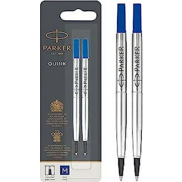 Parker 950364 Ballpoint Pen Gel Ink Refill, Medium Point, Blue Ink, 4 Packs