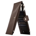 thumbnail image 1 of Billetera RFID Travelambo para mujer, grande, plegable con bolsillo con cremallera, 1 of 4