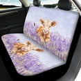 thumbnail image 3 of Renewold Cow Lavender Car Seat Covers Full Set 4PCS, Non-slip Breathable Universal Fit Auto Seat Protector for Cars,Trucks,SUV Auto Interior Decor, 3 of 7
