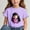 Purple, variant on Frwgonr T-Shirts for Teen Girls Short Sleeve Girls Casual Shirts Graphic Tops Back of School Clothes Black, Size 3-15 Years