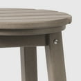 thumbnail image 4 of WestinTrends Malibu 29" HDPE Outdoor Patio Round Bar Stool Set of 3, Weathered Wood, 4 of 7