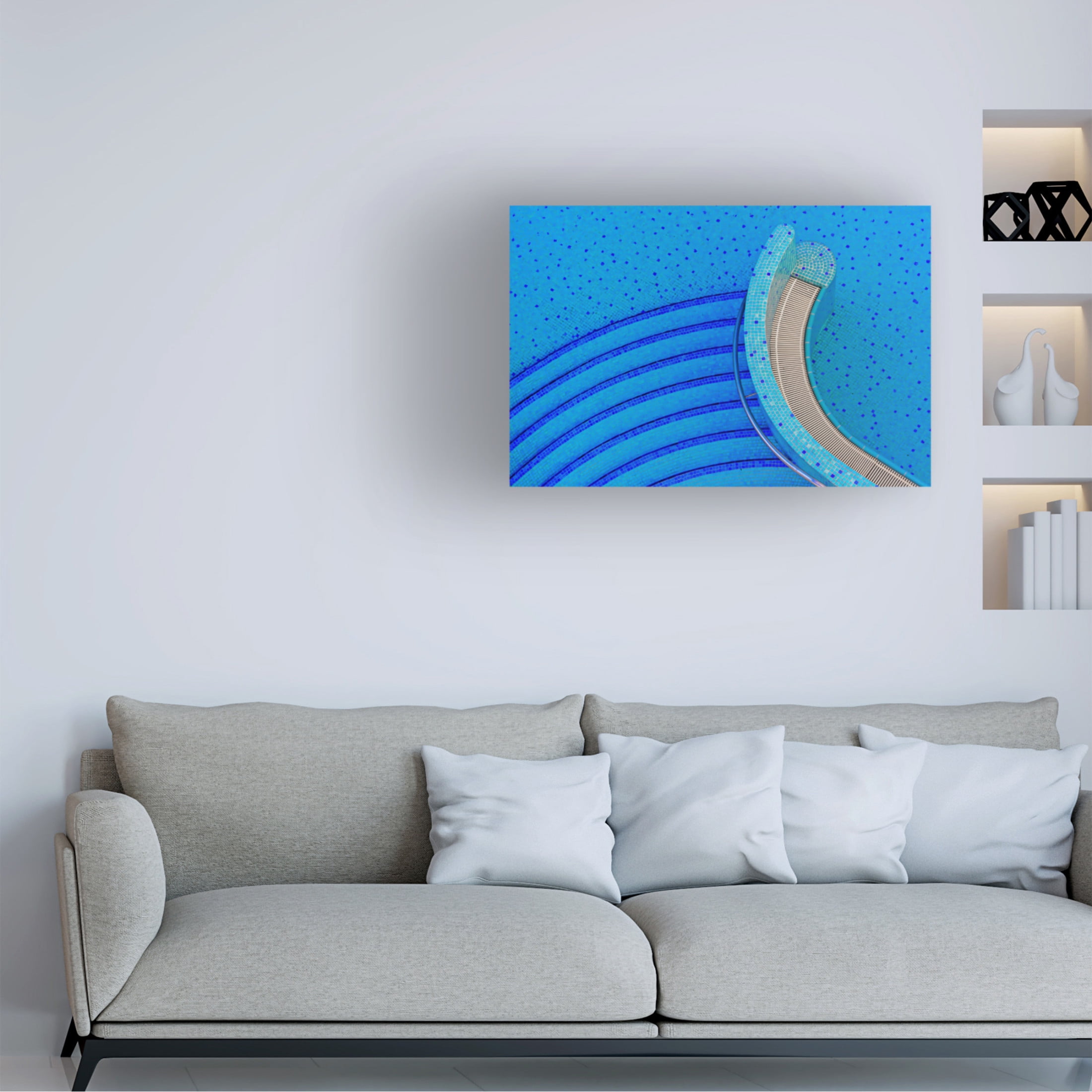 Canvas Wall Art - Rolf Endermann 'Downstairs' Wall Art for Living Room, Bedroom, or Office Décor by Trademark Fine Art - 47 x 30 Inches