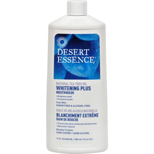 Desert Essence - Tea Tree Whitening Plus - Menthe Fraîche, 480ml