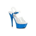 thumbnail image 5 of Ellie Shoes Womans E-609-Roxy, 6" Neon Stiletto Sandal. Blacklight sensitive 11 / Blue, 5 of 6