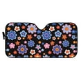 thumbnail image 2 of Yuyamidu Hippie Flower Car Sunshade for Windshield Universal Fit SUV Van Truck Fashion Windshield Visor Accessories for Women Car Sun Shade Windshield Keep Your Vehicle Cool and Damage Free, 2 of 5