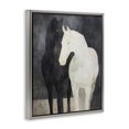 thumbnail image 2 of Stupell Industries Transitional Equine Twins Of Wind Gray Floating Frame Canvas Art, 17 x 21, by Svetlana Aleynikova, 2 of 8