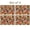 Pioneer Flower Floral Print Pattern-3, variant on Pioneer Flower Floral Print Pattern Linen-look Placemats Set Of 4, Farmhouse Table Mats Non-slip Gift Ideas for Home Decor BBQ,11.8" X 17.7"