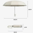 thumbnail image 3 of Ring Buckle Umbrella, Reflective Safety Strip, Sturdy Windproof, Travel Portable, 3 of 5