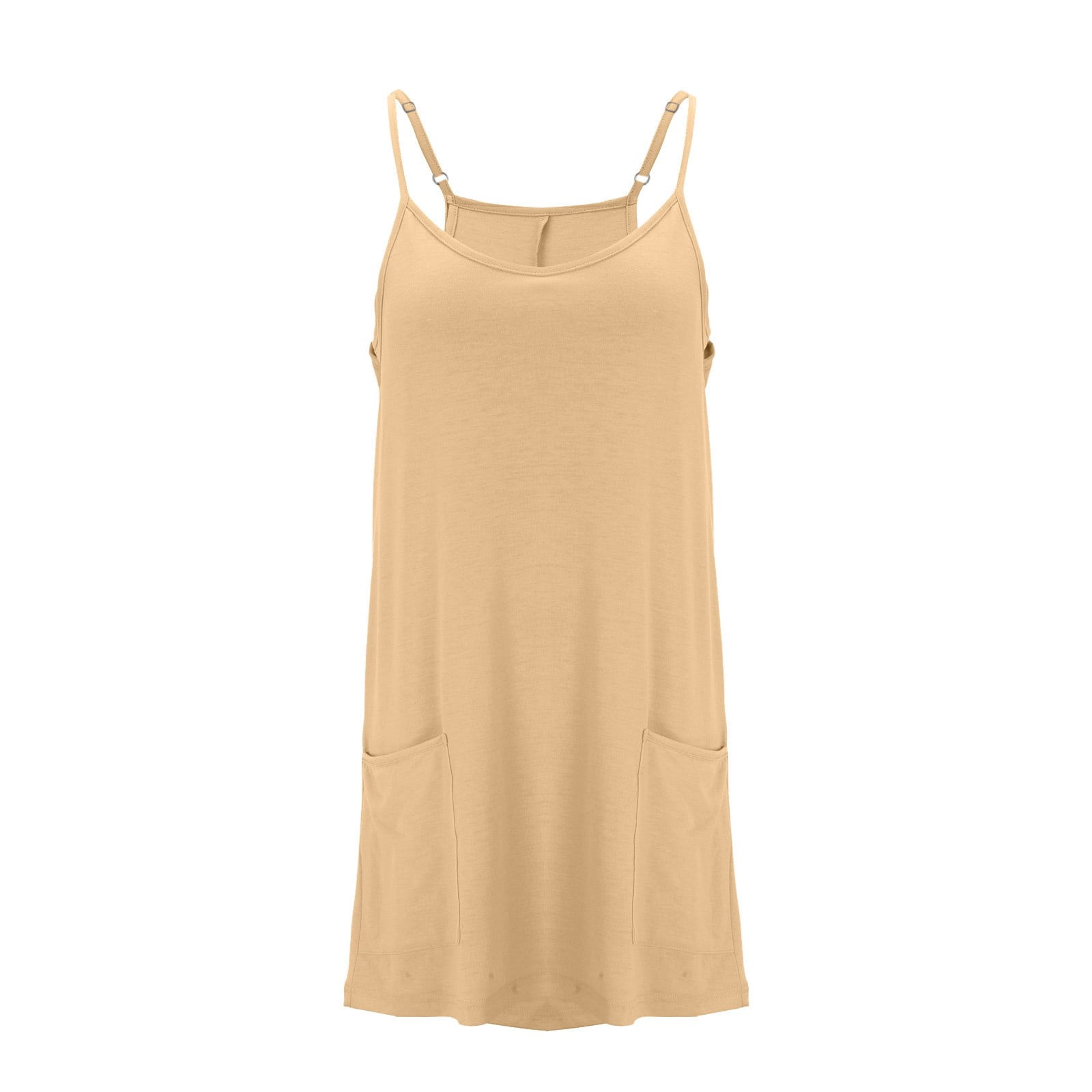 BLVB Womens Athletic Dress Mini Dress Built in Shorts Summer Workout Romper Dress Sleeveless Spaghetti Straps Trendy Outfit