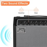 Glarry 40W Electric Guitar Amplifier Portable Practice Amp, Black