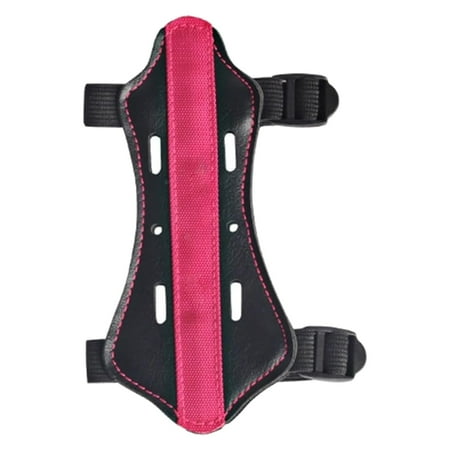 Reayehane Sports Safety Arm Guard Children S Arm Guards with Holes For Outdoor Hunting And Arm Guards Protective Gear Guard For Bow Hunting Protective Gears (Red )