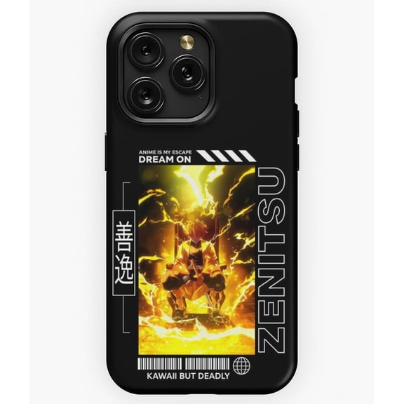 Zenitsu Agatsuma Demon Slayer Art G1531 Phone Case for iPhone17 16 15 14 13 12 11 Pro Max