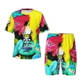 thumbnail image 1 of Yiaed Trolls Ensemble de Pyjamas à Manches Courtes pour Enfants, Ensemble de Pyjamas d'Été pour Enfants Col Rond 2 Pcs Vêtements pour Garçons et Filles-4TG, 1 of 6