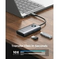 thumbnail image 3 of ORICO USB C Docking Station Dual Monitor,10 in 1 USB 3.0 C Hub Adapter Dual 4K HDMI VGA 3 USB 3.0, PD 100W, SD&TF, 3.5mm Audio, Gigabit Ethernet Type C Multiport Adapter for Laptop Windows Mac, 3 of 6