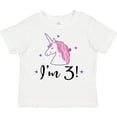 thumbnail image 3 of Inktastic Third Birthday Cute Unicorn Girls Toddler T-Shirt, 3 of 5