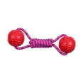 thumbnail image 4 of Pelota de entrenamiento para perros con cuerda, juguete de ejercicio, entretenimiento interactivo, resistencia a las mordeduras. Rojo, 4 of 9