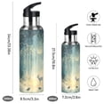 thumbnail image 2 of Yayeee 20oz Insulated Water Bottle Double Wall Stainless Steel with Flip Straw Lid, Night Forest Scene, 2 of 7