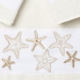 thumbnail image 5 of Authentic Hotel and Spa  Turkish Cotton Starfish Embroidered 3 piece Towel Set Cream, 5 of 5