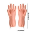 thumbnail image 3 of WSZZL Dishwashing Gloves, Waterproof Rubber Gloves, Warm Fleece Lined, Anti-Slip Texture, Elastic Cuff, Durable Kitchen Gloves, Ideal for Dishwashing and Laundry, 3 of 4