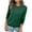 Green, variant on Long Sleeve Shirts for Women Casual Crewneck Basic Tee Tshirts Loose Fit Curved Hem Tunic Top Fall Outfits Green L