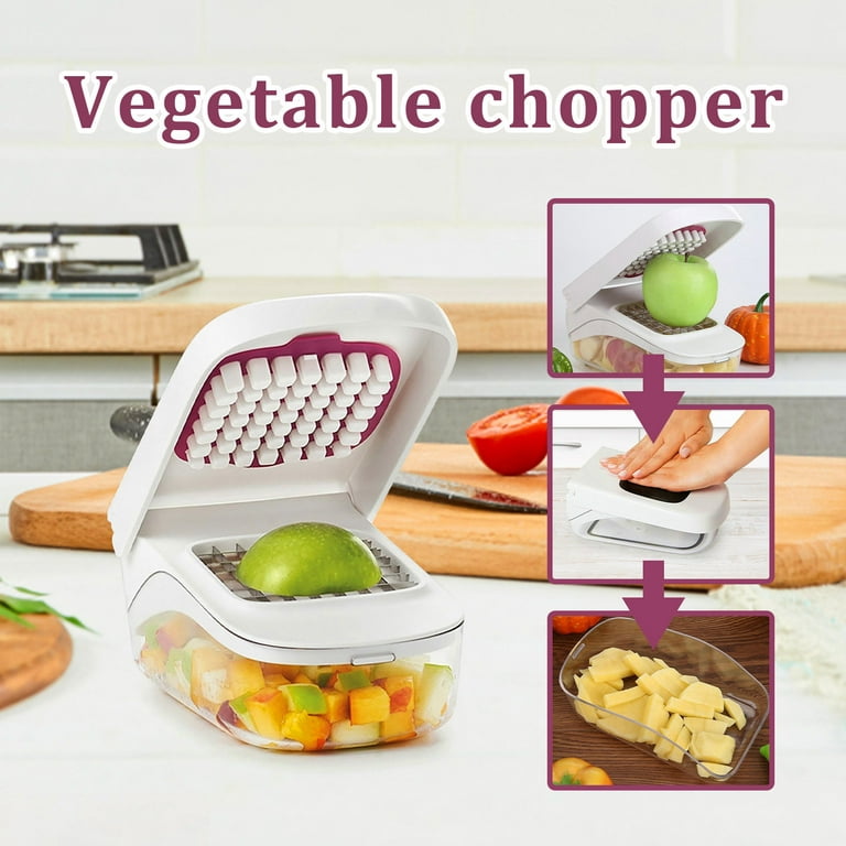 Veggie Chopper ，Kitchen Multi-Purpose Vegetable Cutter Pepper
