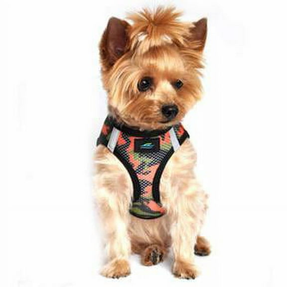 Doggie Design American River Dog Harness Camouflage Collection Orange Camo / Large