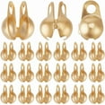 thumbnail image 6 of 1 Box 300Pcs Bead Tips Knot Covers 925 Sterling Silver Plated 304 Stainless Steel Calotte Clamshell Open Crimp Beads for Jewelry Making Findings, 6 of 8