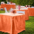 thumbnail image 2 of Tablevogue 34-Inch Square Ooh-Orange Table Cover, 2 of 9