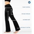 thumbnail image 3 of Leggings Jupe pour Femmes Taille Haute Pantalons de Yoga Jupe Rassemblée, 3 of 4