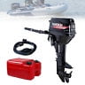 Black Aluminium Outboard Motor 2-stroke 12hp Engine with 5500rpm Three Gears for Infinitely Variable Transmission