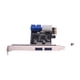 thumbnail image 2 of Tarjeta USB 3.0 2 puertos externos + encabezado interno de 19 pines PCIe 4 pines IDE Power Conn, 2 of 6