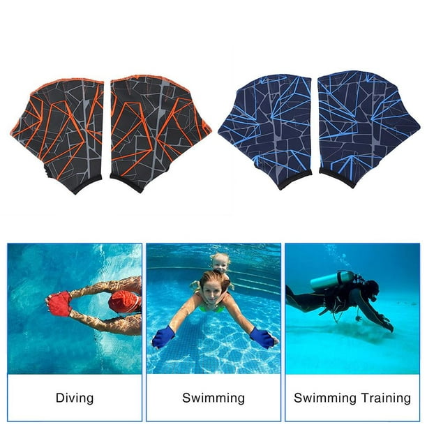 1 paire de palmes de natation Gant de plongée Natation Natation  Entraînement Paddle de natation