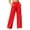 Red, variant on Maean Womens Fleece Sweatpants Fall Winter Warm Wide Leg Palazzo Long Pants Elastic Waist Sweat Pant