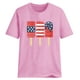 thumbnail image 4 of Blusa informal de manga corta con cuello redondo y estampado suelto de verano para mujer con estilo OAVQHLG3B Store  lin121212, 4 of 4