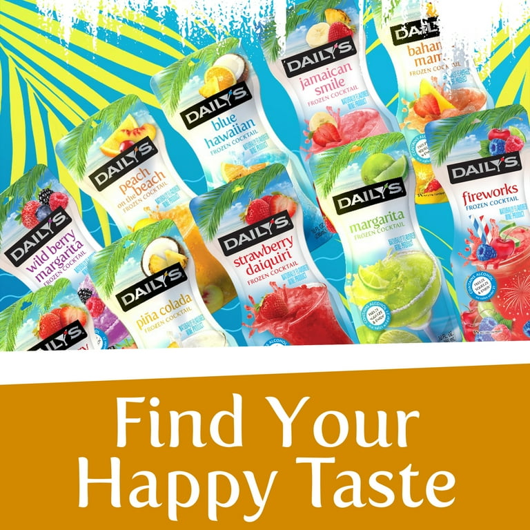 Daily s Pina Colada Ready to Drink Frozen Cocktail 10 FL OZ Pouch Walmart