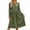 Army Green, variant on Bosfbaoi Dresses for Women Round Neck Long Sleeve Striped High Waist Flowy Midi Dress