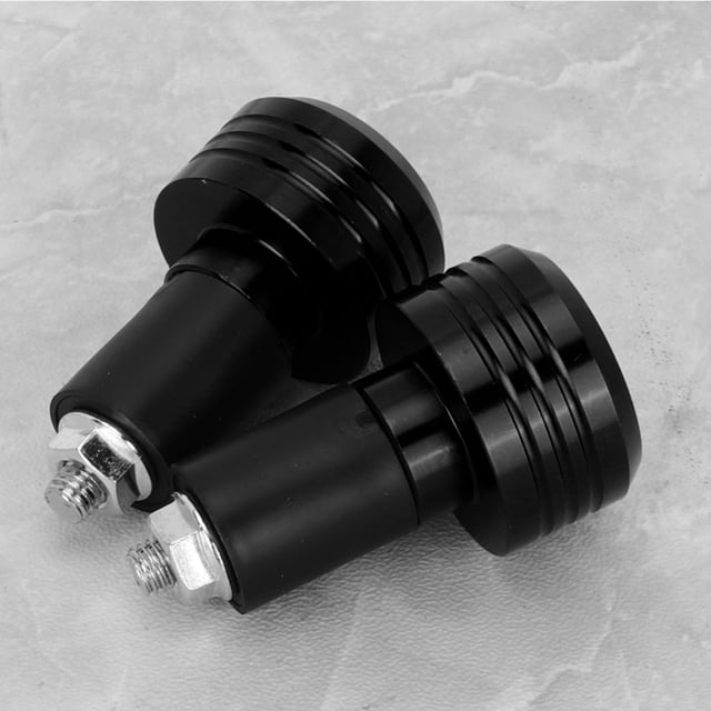 Empuñadura De Manillar De Motocicleta, Accesorios Desplizantes De Aluminio Para Extremas De Tapones De Motocicleta Negro