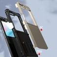 thumbnail image 3 of Dteck Case for Samsung Galaxy Z Flip5,Shockproof Hinge Protection Rubber Hybrid Hard PC 2-Layer Protector Case Cover for Galaxy Z Flip5,Gold, 3 of 7