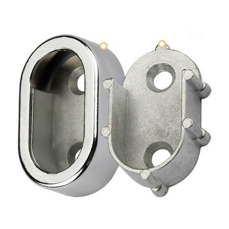

Leke Zinc Alloy Oval Closet Rod End Supports Wardrobe Flange Bracket Holder