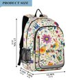 thumbnail image 2 of FORMRS Unisex School Backpack 17" Student Travel Bag with Laptop Compartment, Purple Cartoon Animals, 2 of 7