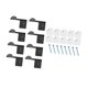 thumbnail image 4 of Organizador de sombreros de 8 piezas, perchero de pared con gancho para guardar y exhibir sombreros. Negro, 4 of 9