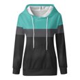 thumbnail image 3 of Women Printed Loose Sweatshirts Long Sleeve Hooded Pullover Clothes With Pocket Women's Hoodie Zip up All Sweatshirt Sleep Jacket French Sweatshirt Women Sleep Tunics Women Light Long Sleeve Plain, 3 of 4