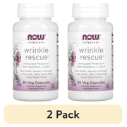 (2 pack) NOW Foods Wrinkle Rescue 60 Veg Caps