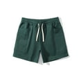thumbnail image 7 of Bzhegqhd Men's Three-point Cotton Casual Athletic Shorts, Solid Color Mid-Rise Drawstring Waist with Pockets, Quick-Dry Gym Running Summer Shorts, 7 of 7